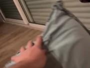 young with glasses gives a blowjob without hands 8/16