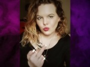 Smoking fetish. Mature findom 9/16