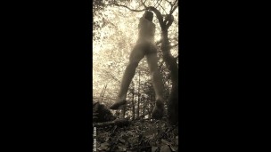 Natural Mystic Bio Muscle hanging in the Wood for erotic funny Plays