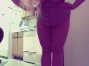 Dancing in my little dress and giving you pov face sitting upskirt 3/16