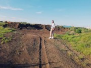 Milf Get's Public Outdoor Blowjob With Creampie And Squirts In Her Pants 16/16