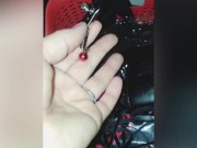 Pussy flashing, barefoot, in a sundress 15/16