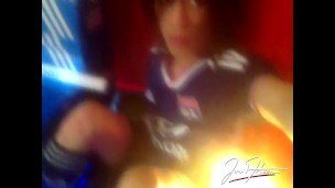 Soccer fan fucks black sneakers Adidas Superstar, moans, cums on shoe. By your sexy twink Jon Arteen