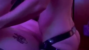 My trans partner fucking me til I cum for him