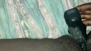 Fucking my self with the cum daddy left in me before he left me