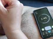 Can he cum in three minutes?