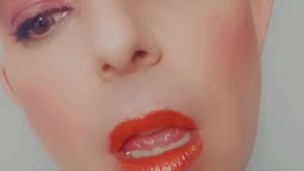 What dat mouth DO?! Sissy lipstick tease. 