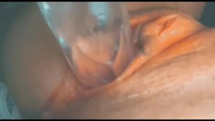 Slow & Up Close Wet Dildo Fucking