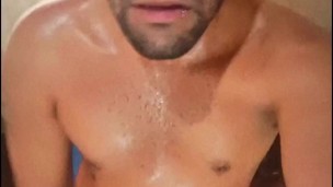 I was so horny after working out 🥵 and I needed to release my cum load and swallow it 🤤