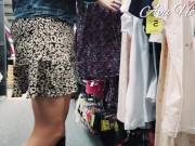 Espionne moi, upskirt pendant mon shopping 12/16