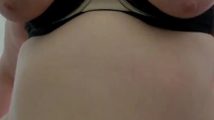 Amateur BBW PAWG cowgirl ride dick bouncing tits pov