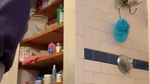 Skinny young guy in the shower, what a great ass.