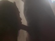 Extreme deep throat in the shower 🚿 7/16