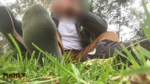LOOK AT THOSE TOES WIGGLING JUST FOR YOU - MANLYFOOT - SYDNEY - PUBLIC FOOT SHOW 🇦🇺 🦶