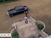 Hot sex with gorgeous brunette in lingerie 3/16