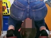 Girl face farting In Jeans 2/16