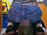 Girl face farting In Jeans 3/16