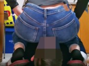 Girl face farting In Jeans 5/16