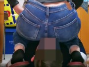 Girl face farting In Jeans 6/16