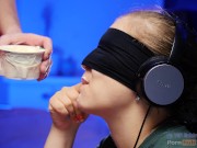 New GAME of TASTE в 4K 60fps! Blindfold and a very tasty Surprise- XSanyAny 1/16