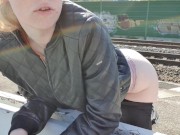 Extrem öffentlicher Dirty Talk*Spritz public auf meinen Bubble Butt 12/16