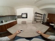 Petite Blonde Loves to Ride in VR 1/16