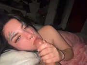 Teen sucks cock for facial | Kitty K 16/16