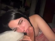 Teen sucks cock for facial | Kitty K 4/16