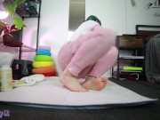 Changing her diapers 2/16