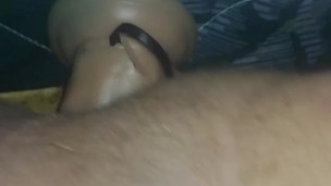 Fucking hard on big dildo deep in tight asshole. Mmm