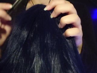 • Brushing your hair •