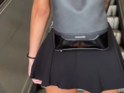 Perfect Body Teen Flashing Before Public Blowjob in Open Elevator - POV Blowjob 3/16