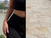 Perfect Body Teen Flashing Before Public Blowjob in Open Elevator - POV Blowjob 9/16