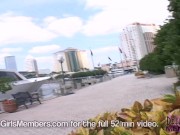 18 Year Old Freak Flashes Her Big Tits Around Tampa 5/16