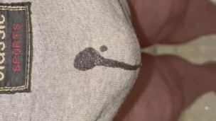 Piss in grey briefs 