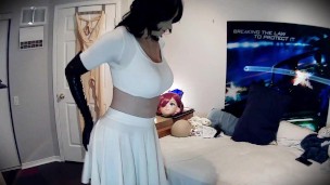 Elfie & Poppy Pt1! Awkward and shy Rubber anime doll Elfie shows you her cute rubber body!