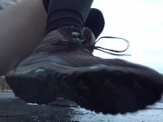 Staining the Concrete with Pee 12/16