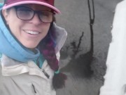 Staining the Concrete with Pee 14/16