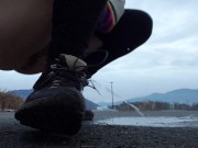 Staining the Concrete with Pee 8/16