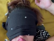 Dirty Talking British Slutwife Is Blindfolded & Sucks Cuck Hubbys Dick Before Getting Fucked & Spunk 3/16