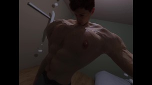Boy turning into a titan