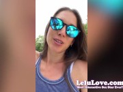 My freshly creampie'd cunt closeups, I flash my boobs from car, TikToks, asshole spreading JOI - Lelu Love 6/16