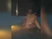 Hot body wife caught with husband best friend on hot tub. 11:16 he do it again 4/16