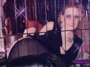 I'll play with my pussy for you if you promise to let me out this cage...