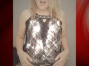 Dancing and listening to music. My pussy is out, shaved, and fat. You love it when I tease you. 15/16