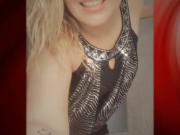 Dancing and listening to music. My pussy is out, shaved, and fat. You love it when I tease you. 3/16