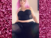 Going to my room. Pussy flashing, upskirt, boots, and pantyhose. Thigh high, nylon, stocking fetish. 13/16