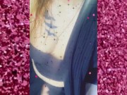 Going to my room. Pussy flashing, upskirt, boots, and pantyhose. Thigh high, nylon, stocking fetish.