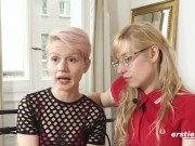 Amateur Lesbians Have an Intense Bondage Session 6/16