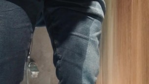 Wetting my jeans, pissing and cuming on them.